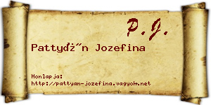Pattyán Jozefina névjegykártya